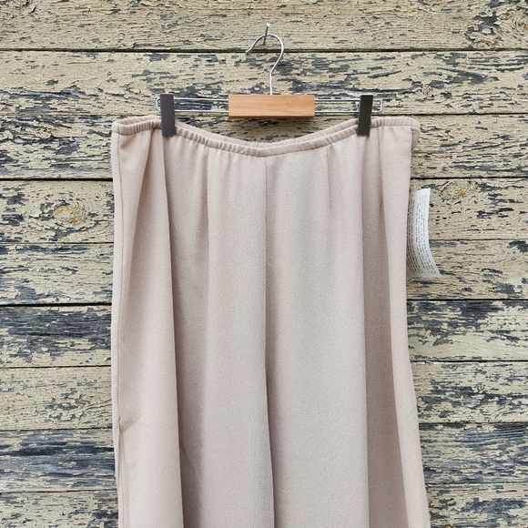 NWT Linda Lundstrom Elegant Sheer Wide Leg Pants with Split Hem Size 16 - Picture 8 of 10